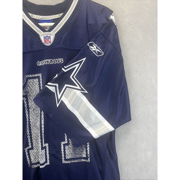 Dallas Cowboys Equipment Jersey M Blue Drew Bledsoe Reebok NFL Football #11 VTG - Picture 12 of 15